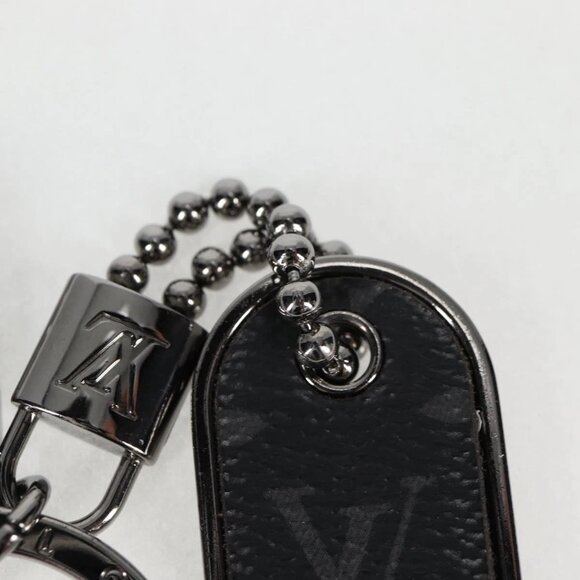 LOUIS VUITTON Eclipse Porte Cles Tab Key Holder metal Silver - Picture 5 of 11